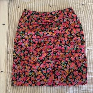 Zara floral mini skirt